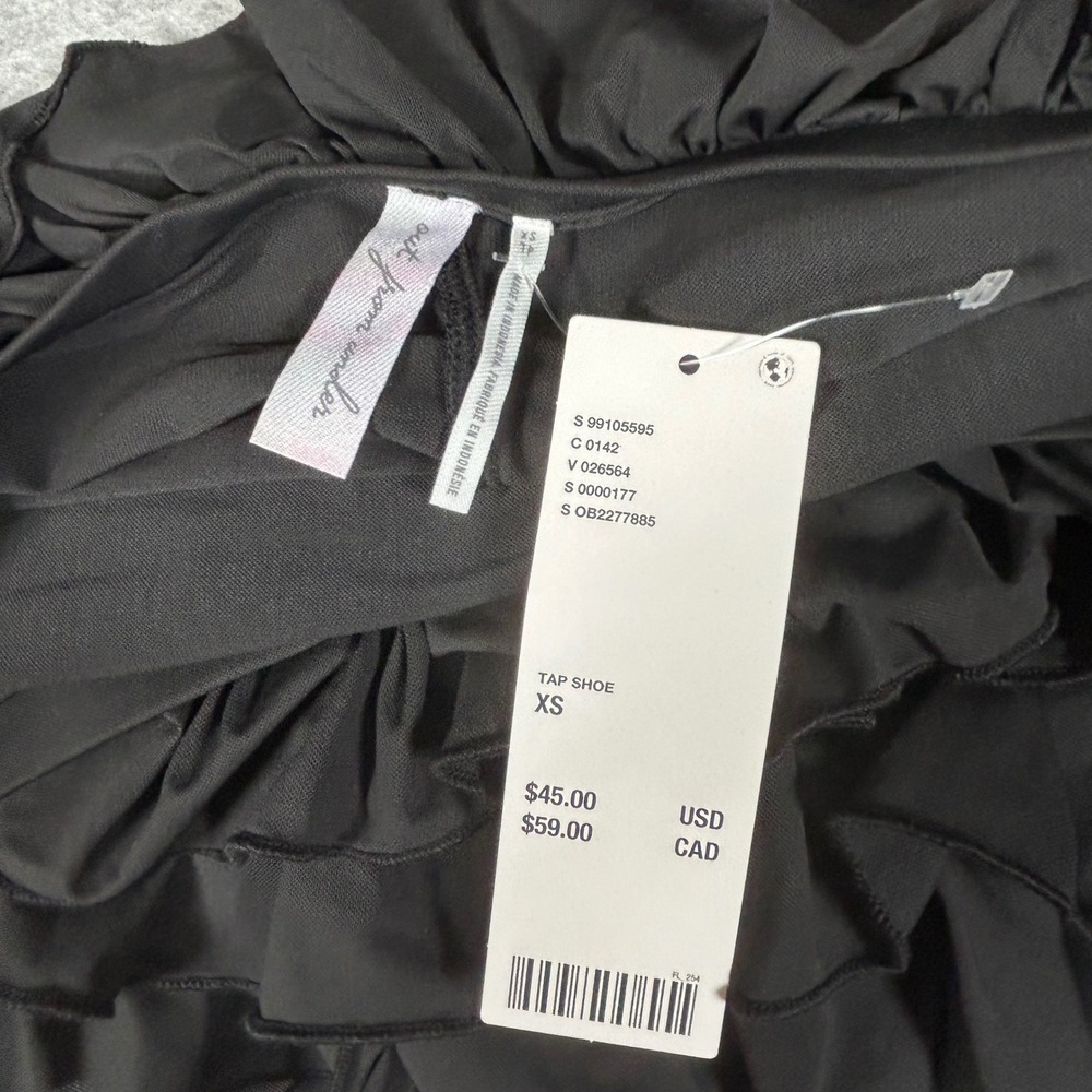Urban Outfitters Out From Under Cammy Ruffle Skort Womens‎ XS Black Tiered Mini - Picture 4 of 6